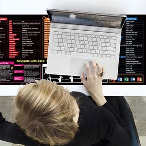 Alfombrilla de Escritorio Grande Personalizada, para <span class=keywords><strong>Photoshop</strong></span>, PPT, WORD, EXCEL, CAD, Python, AI, CorelDraw, con Atajos de Teclado, de Goma, Resistente al Agua, para Juegos - Product Image 3