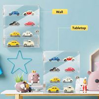 Vitrine en acrylique personnalisée avec serrure, coffre de rangement en acrylique pour figurines, objets de collection, bijoux, boîte de rangement organisée