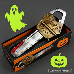 Accessoire de costume d'<span class=keywords><strong>horreur</strong></span> en mousse PE, vente en gros, accessoire de scie à chaîne factice vintage et sanglante pour Halloween, cosplay et déguisement - Product Image 6