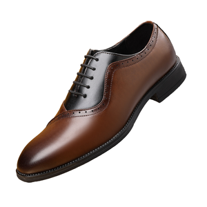 Chaussures habillées pour hommes de haute qualité, à bout fermé, en cuir PU, tendance, de luxe, pour mariage, chaussures Oxford formelles - Product Image 4