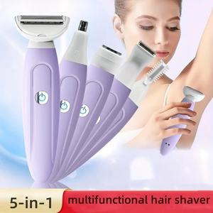 Rasoir électrique pour femmes, tondeuse pour les jambes, le maillot, le corps, les sourcils, les lèvres, les aisselles, le visage, kit 5 en 1 pour l'épilation - Product Image 2