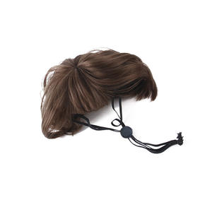 Festival Requisiten Zubehör Lustiges Haar Zubehör Umwelt freundliche Cartoon Haustier Perücke Hunde Kopf bedeckung Pony - Product Image 6