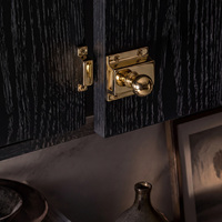 Loquet de placard DOOROOM en laiton massif H59 plaqué or PVD pour meubles de cuisine 45x45mm