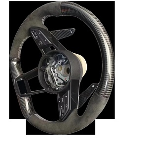 Volante inferior plano de fibra de carbono personalizado para <span class=keywords><strong>Audi</strong></span> A5 A3 A4 B7 RS4 RS5 B8 B9 Q5 modelo 8L 8V 8P 8Y <span class=keywords><strong>Coupe</strong></span> 2012-2017 - Product Image 4