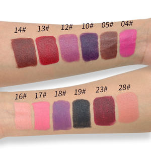 Vente directe d'usine 12 couleurs pures disponibles tempérament mise à niveau 2 en 1 ensemble de rouge à lèvres Lipliner sans Logo - Product Image 3