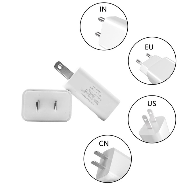 USB-A/USB-C Port Fast Wall Charger 5W DC 5V 1A Adapter with Plug-In Connection for iPhone Samsung Android PCBA