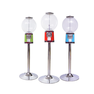 Venta al por mayor comercial cabeza redonda caramelo Gumball juguete burbuja hinchable máquina expendedora de monedas - Product Image 1