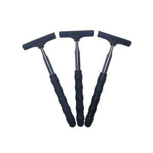 Outil de nettoyage extensible en acier inoxydable pour le verre des rétroviseurs de voiture et le nettoyage des algues d'aquarium, simple face avec caoutchouc souple - Product Image 1