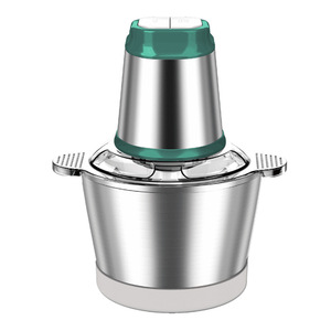 Procesador de Alimentos de Acero Inoxidable 1L 3L, Picadora de Carne Eléctrica Multifuncional, Mezcladora de Masa, Preparador de Comida para Bebés - Product Image 1