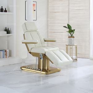 Fábrica al por mayor de lujo Rosa salón de belleza muebles equipo eléctrico spa facia cama mesa de masaje cama de pestañas - Product Image 2