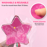 Cache-tétons adhésifs réutilisables à sequins étoile et pompon pour Noël, accessoire de costume de fête, vente en gros OEM ODM