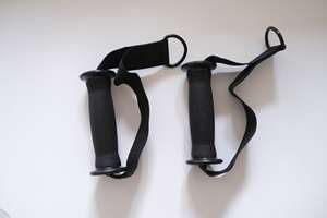 Attrezzatura Economica per <span class=keywords><strong>Pilates</strong></span> Reformer INIKO con Maniglie e Cinghie - Nylon/Plastica Nera - Product Image 6