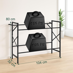 Étagère à boissons autoportante à 2 niveaux en acier avec roulettes, décapsuleur et rangements pour bouteilles d'eau et de bière pour le stockage de boissons dans le garde-manger - Product Image 1