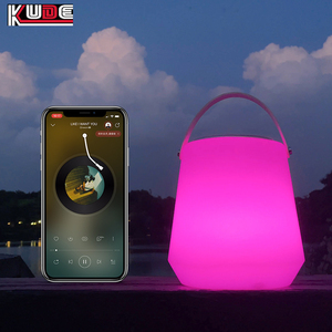 Haut-parleur <span class=keywords><strong>musical</strong></span> portable lumineux en plastique, lampe de nuit, lampe musicale portative, lumière musicale pour mariage <span class=keywords><strong>et</strong></span> fête - Product Image 4