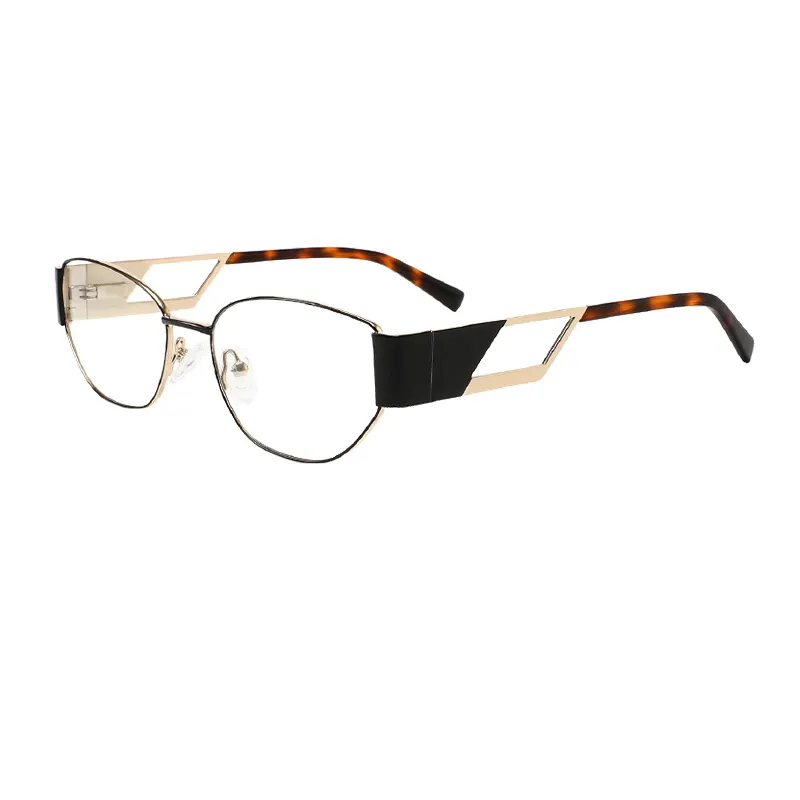 新デザインステンレス鋼光学メガネ中国卸売フルフレーム眼鏡光学眼鏡フレーム