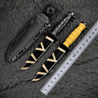 Couteau de survie MK2.1 8Cr13MoV à lame pleine, manche FRN, couteau fixe tactique pour la chasse et le camping avec étui Kydex personnalisé