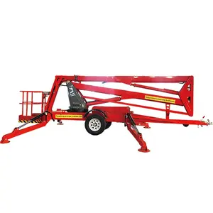 New 10M & 14m thủy lực khớp nối manlift theo dõi Cherry picker Spider Boom Lift với động cơ máy bơm động cơ nhà hàng ngành công nghiệp