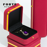 Boîte à bijoux FORTE avec fermoir doré, couleur personnalisée, cadeau de mariage, vente en gros pour l'emballage