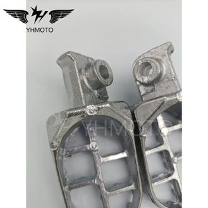 YHMOTO Rear <b>Footrests</b> Fussrasten for Yamaha PW50 PW80 TW200 Motorcycle Passenger Pedal Rear Foot Set - Product Image 4