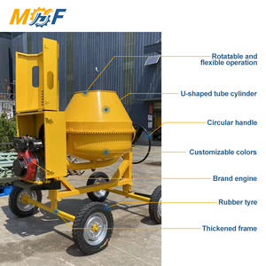 <span class=keywords><strong>Betoniera</strong></span> Mobile a 4 Ruote da 500L per Lavori Pesanti con <span class=keywords><strong>Motore</strong></span> a Benzina - Product Image 4