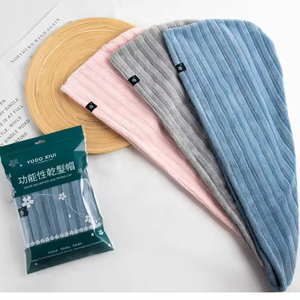 <span class=keywords><strong>Serviette</strong></span> turban pour cheveux en polyester à motif écossais antibactérien avec tissu tricoté à ions <span class=keywords><strong>argent</strong></span>és, forme pour femmes, très absorbante, séchage rapide - Product Image 1