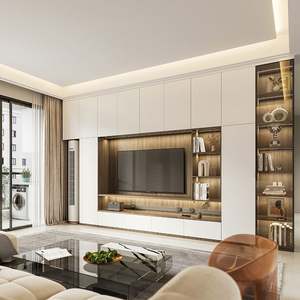 Mueble de TV de Estilo Antiguo para Sala de Estar, Mueble de Pared con Elevador de TV, Almacenamiento Decorativo de Lujo, Mueble para Apartamento u Hogar, Compatible con TV de 65 Pulgadas o Más - Product Image 3