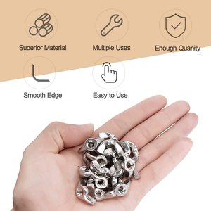 1/4"-20 Wing <strong>Nuts</strong> 304 Stainless Steel Fasteners Parts Butterfly <strong>Nut</strong> Wingnuts - Product Image 2