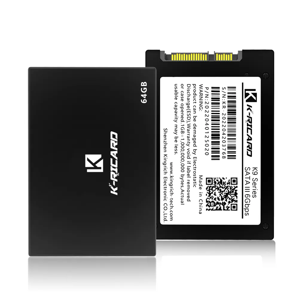 K-Ricard Hoge Snelheid Groothandel 2.5 Inch Sataiii 64Gb Ssd Laptop Harde Schijf Beste Prijs