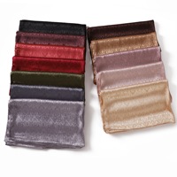 Écharpe de Luxe en Satin Jacquard Couleur Unie Nouveauté Malaise, Douce, Respirante, Longue, Texture Brillante pour Foulard Musulman Hijab