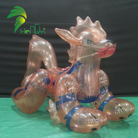 Jouet en PVC transparent gonflable, pour enfant, modèle de dessin animé amusant de 55 cm