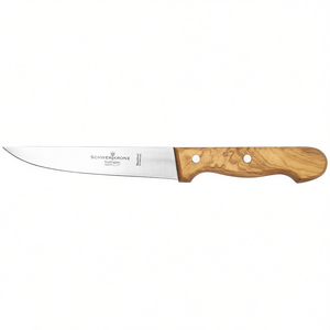 Cuchillo para carne Schwerkrone de 12 cm con mango de madera de olivo, cuchillo para rebanar - Product Image 2