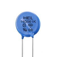 Parasurtenseur à oxyde métallique HEL 14D561K 14mm 560V 350VAC MOV enfichable pour la protection contre les surtensions des alimentations électriques