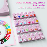 FZANEST Hema Tpo Free Gels Polish Nail Jel Nouveaux Produits pour Ongles 26 Couleurs Gel Nials Livre de Couleurs Autocollants pour Ongles de Noël