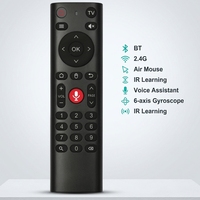 Télécommande Air Mouse vocale personnalisée 2,4 GHz Bluetooth à 29 touches, avec pavé numérique, pour boîtier TV intelligent, projecteur, mini PC et lecteur multimédia