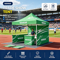 Tente de jardin Oxford 600D imperméable, auvent pliable pour événements commerciaux, impression de logo personnalisée