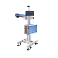 Machine de marquage laser à fibre refroidie par air de type volant 20W/30W haute précision AI/DWG/DST pour la gravure de numéros de lot et de dates d'expiration