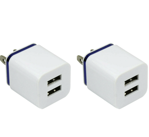 Bộ Sạc Điện Thoại Di Động USB Kép Bộ Chuyển Đổi Nguồn Điện Gắn Tường 5V 2.1A + 1A Màu Kẹo Sặc Sỡ - Product Image 4