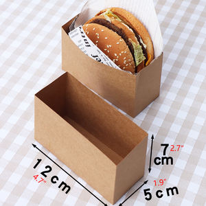 Bolsa de Papel Kraft Desechable para Llevar, Resistente al Aceite, para Hamburguesas, Sándwiches y Huevos Fritos, Caja para Empacar Pan, Estilo Chino - Product Image 3