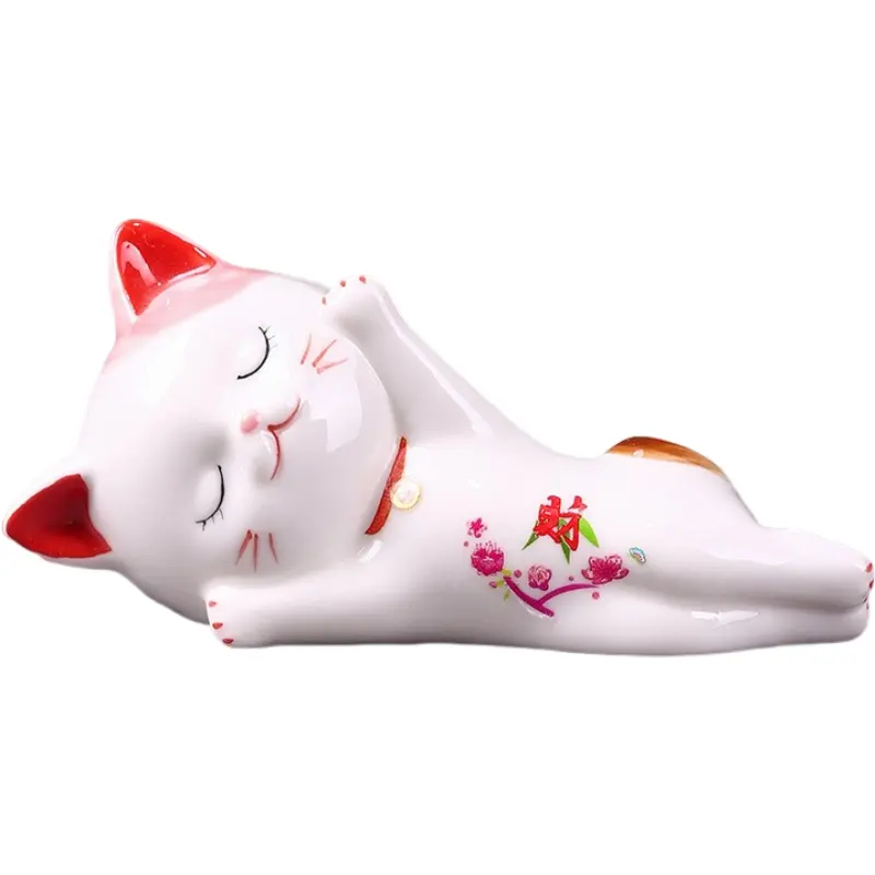 Seramik charm kedi mini kedi küçük dekorasyon ev aksesuarları kişilik yaratıcı sevimli masaüstü dekorasyon