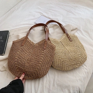 Grandi borse di paglia per le donne 2023 estate Hit Fashion borsa laterale a tracolla Lady Travel Beach borse e portamonete Totes femminili - Product Image 4