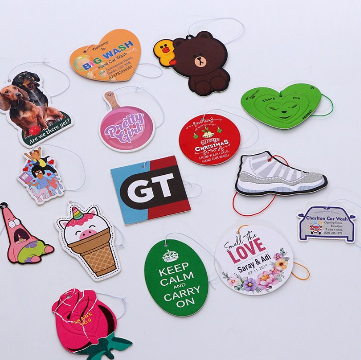 Индивидуальный Логотип, ароматы, Освежающая бумага, автомобильный аромат, бумага, автомобильный парфюм, подвесной индивидуальный освежитель воздуха, ароматизатор