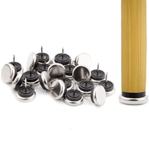 Glissières métalliques rondes robustes à <span class=keywords><strong>clouer</strong></span> pour meubles, protecteurs <span class=keywords><strong>de</strong></span> sols en bois dur, antidérapantes pour pieds <span class=keywords><strong>de</strong></span> bureau, armoire, canapé - Product Image 1