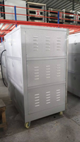 Four à sole au gaz commercial 3 niveaux 6 plateaux en acier inoxydable, grande capacité pour boulangerie, pizzeria, restaurant et hôtel
