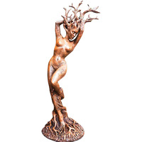 Dryad Forest Goddess Statue Harz Ornamente Green Man Harz Baum Gott Statue Ornamente