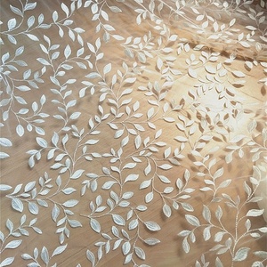 2021 Mới Nhất Chất Liệu Ren Pháp Tulle <span class=keywords><strong>Net</strong></span> Sequins Thêu Phi Vải Ren Cho Đám Cưới - Product Image 3