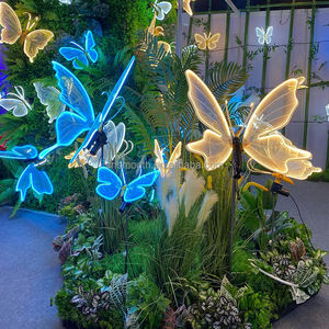 Decorazione di eventi liscia per esterni/interni Led farfalla <span class=keywords><strong>apertura</strong></span> automatica e chiusura di visualizzazione farfalle - Product Image 3