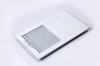 Ajustable 14 x 8 pouces Diffuseur linéaire moderne en acier thermolaqué pour grille de ventilation de plafond de climatisation, grille extérieure carrée 2SW1408 HVAC