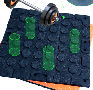 <span class=keywords><strong>Tappetino</strong></span> in Gomma ad Alta Resilienza per Palestra, Pavimentazione <span class=keywords><strong>Antirumore</strong></span> e Antiurto per Sale Pesi - Product Image 4