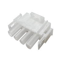 AMP MATE-N-LOK 1-480702-0 Connecteur 4 voies en laiton mâle/femelle avec boîtier en nylon 6,35 mm 600V 13A pour systèmes fil-circuit
