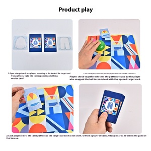 Ysj Fabriek Prijs Logisch Denken Educatieve Geheugenkaart Speelgoed Kleding Vorm Kleur Bijpassende Tafel Spel Voor Kinderen - Product Image 4